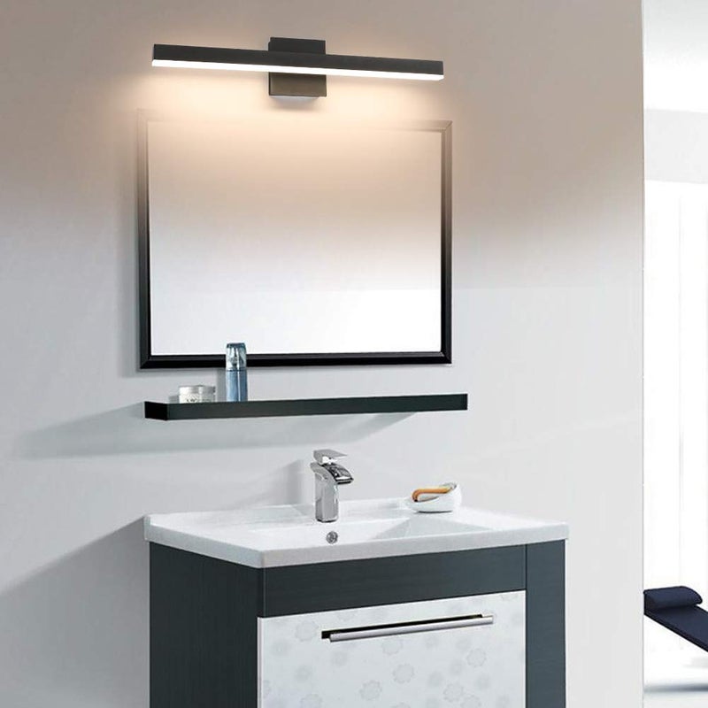 Aipsun 23.6 inch Modern Black Vanity Light LED Bathroom Vanity Light Fixtures Black Wall Light for Bathroom (Warm White 3000K) - Image 3